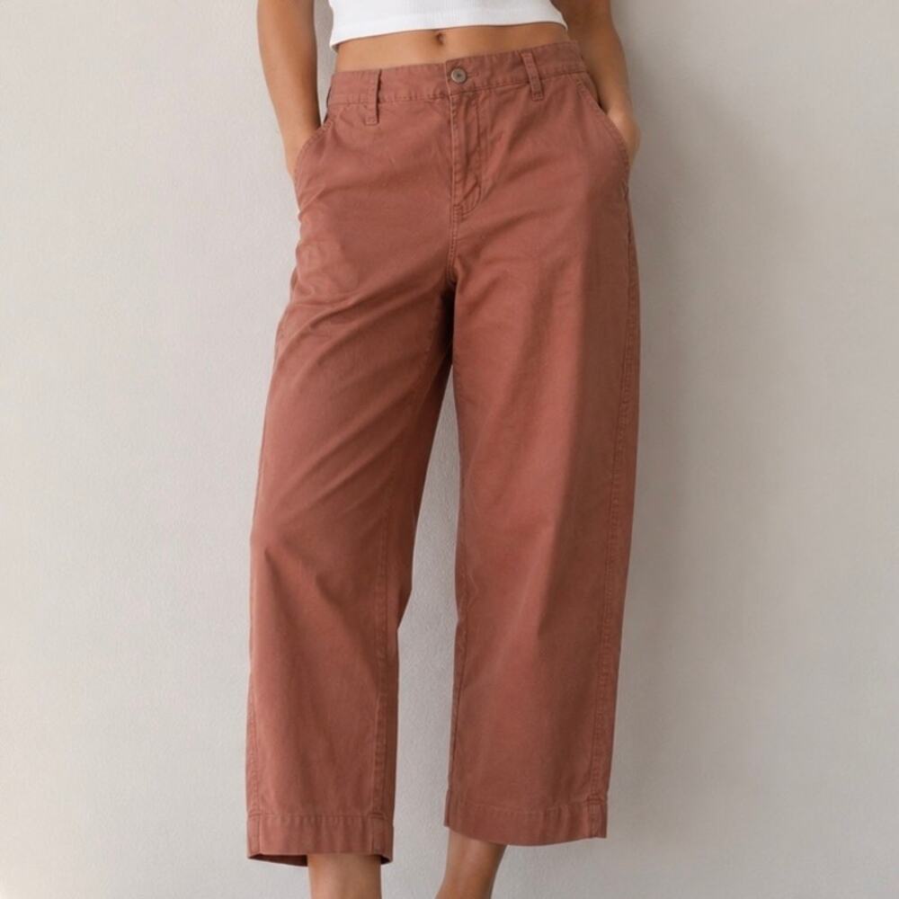 A NEW DAY‎ | Terracotta Stretch Cropped Chino Pants | Size 12